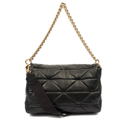 Prada Cross Body System Patchwork bag in Black, Leather — Alternate View 12