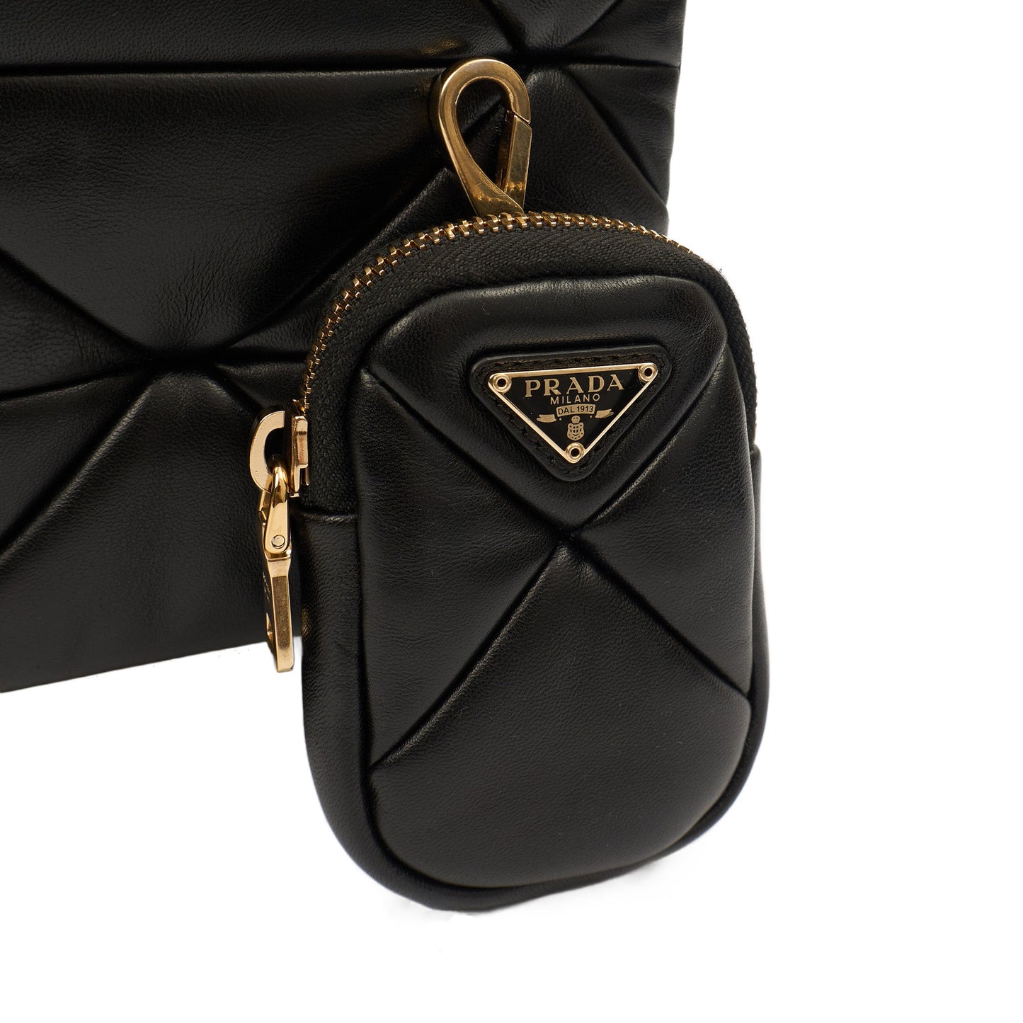 Prada Cross Body System Patchwork bag in Black, Leather — Alternate View 23