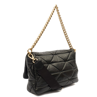 Prada Cross Body System Patchwork bag in Black, Leather — Alternate View 11