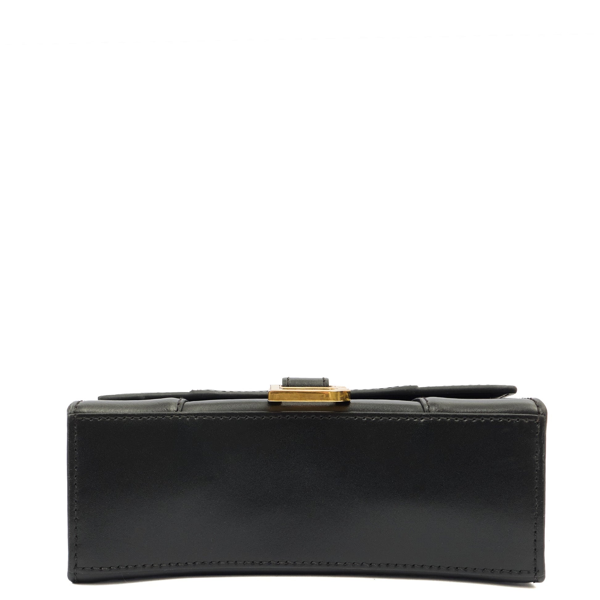 Balenciaga Top Handle Hourglass Top Handle XS in Black, Veau (Calfskin) — Alternate View 10