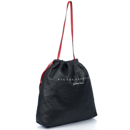 Victoria Beckham Tote Drawstring Bucket Bag in Black, Leather — Alternate View 16