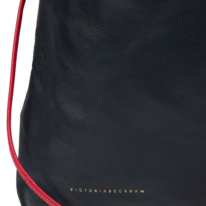 Victoria Beckham Tote Drawstring Bucket Bag in Black, Leather — Alternate View 7