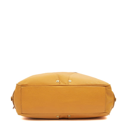 Mulberry Bucket Bag Poppy in Yellow, Leather — Top View