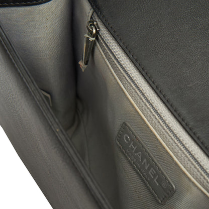 Chanel Shoulder Bag Boy - New Medium in Black, Calfskin Leather — Alternate View 9