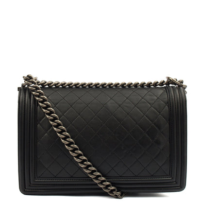 Chanel Shoulder Bag Boy - New Medium in Black — Top View