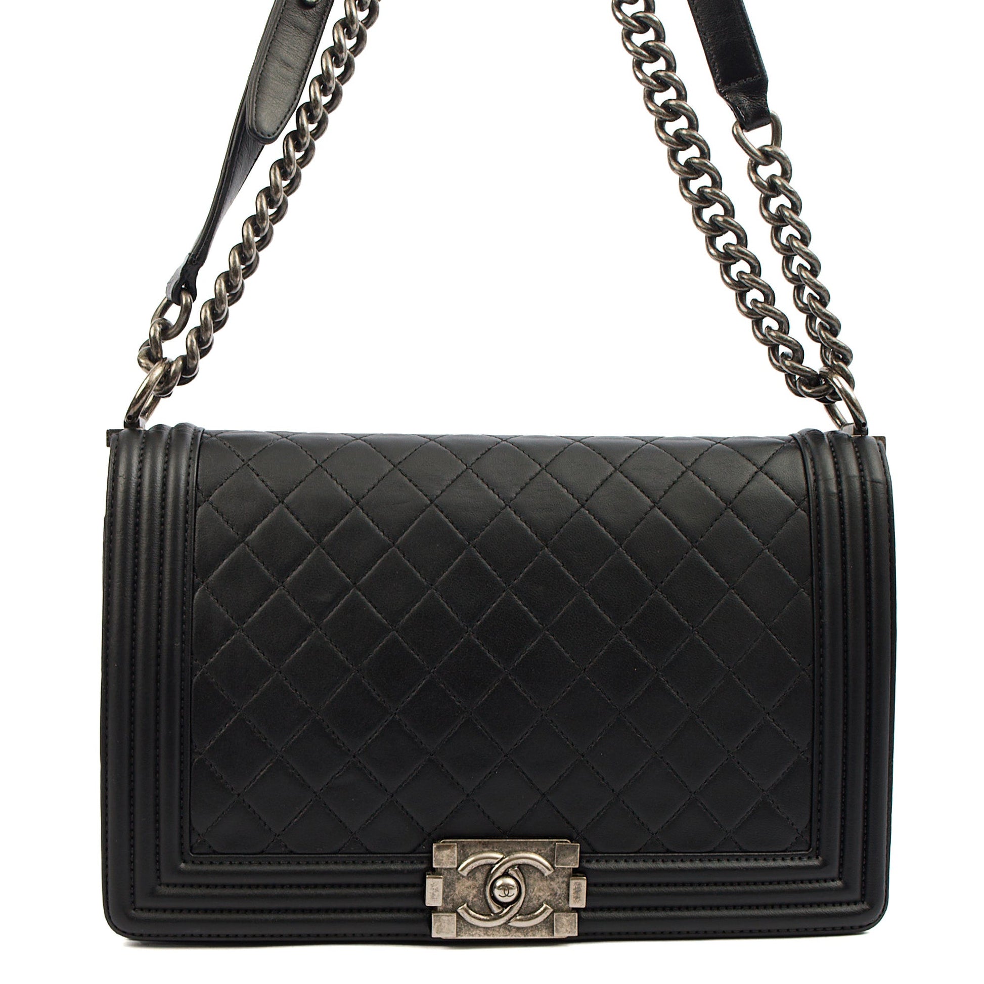 Chanel Shoulder Bag Boy - New Medium in Black — Alternate View 7