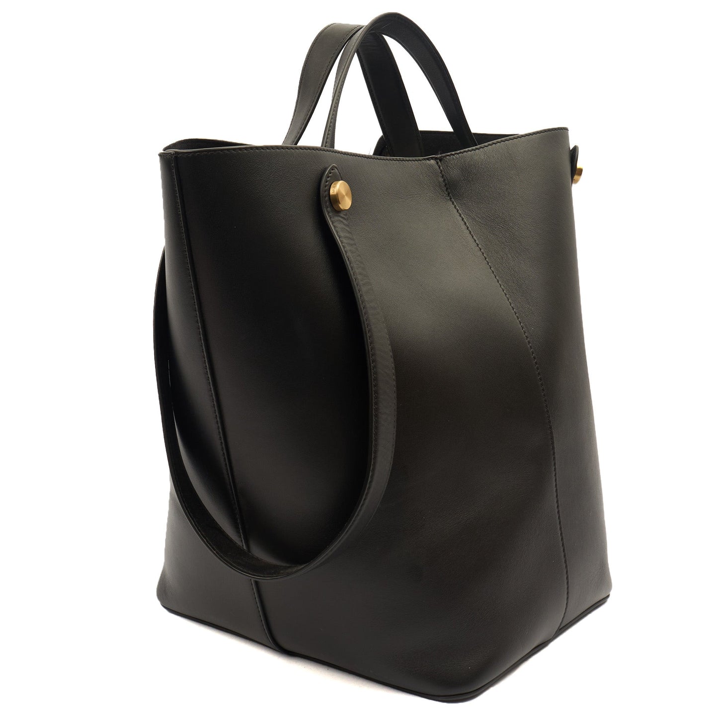 Mulberry Tote Kite Tote in Black, Leather — Back View