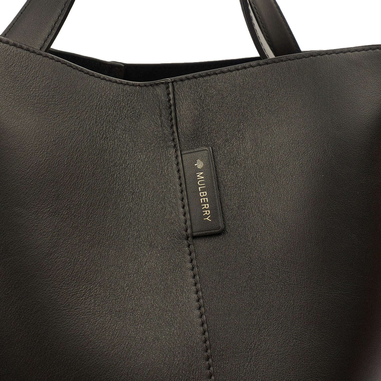 Mulberry Tote Kite Tote in Black, Leather — Side View