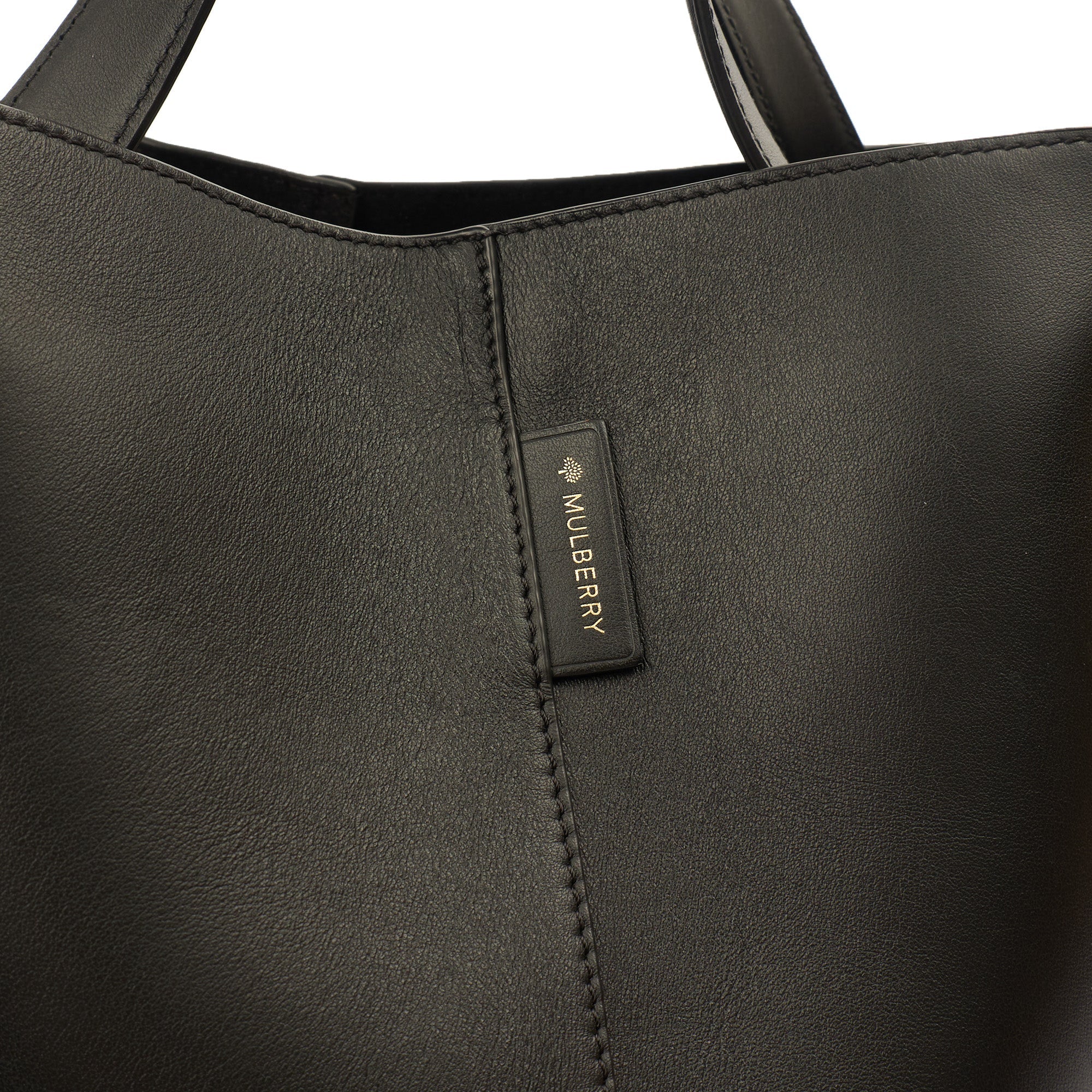 Mulberry Tote Kite Tote in Black, Leather — Side View