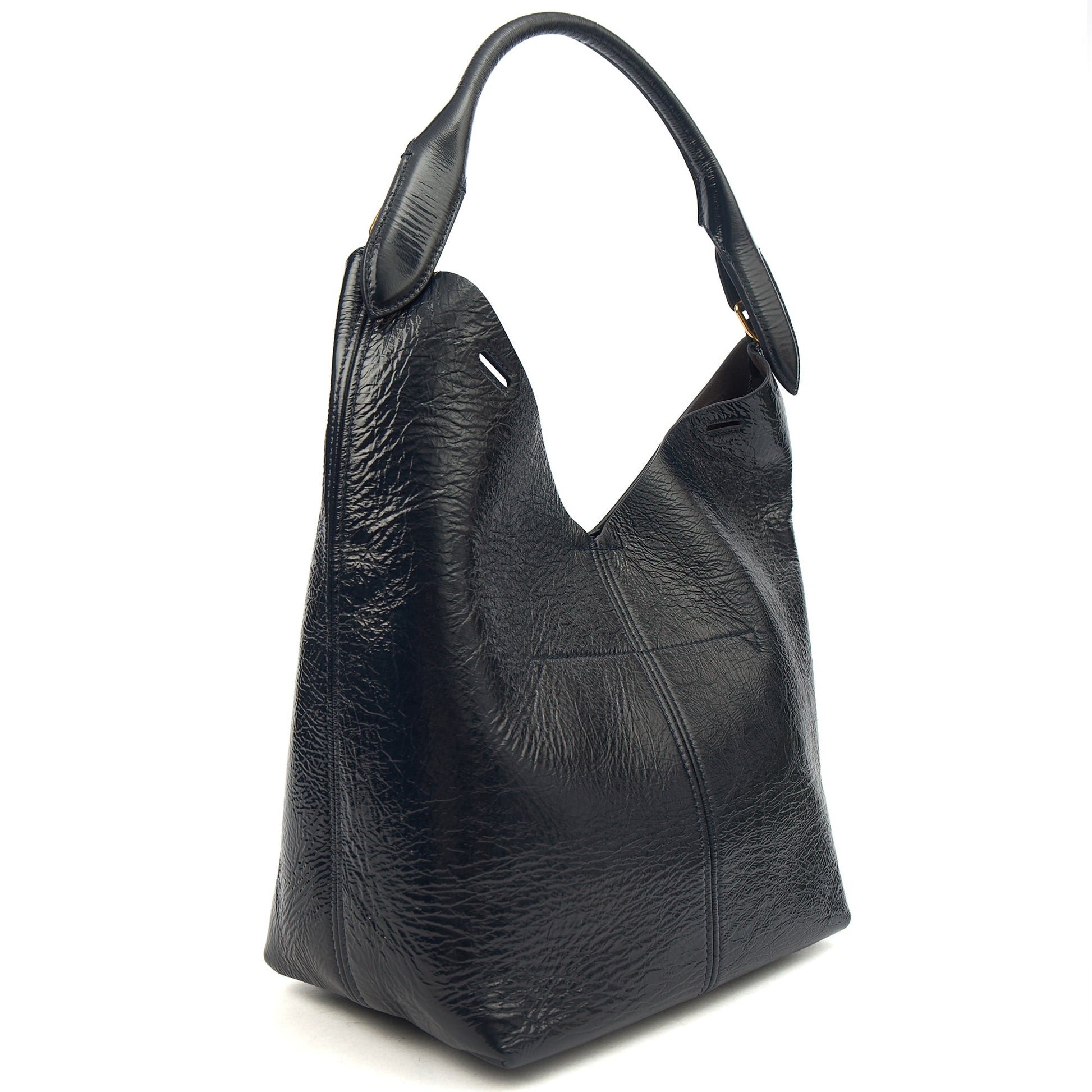 Anya Hindmarch Tote Build a Bag - Small in Blue, Patent Leather — Alternate View 8