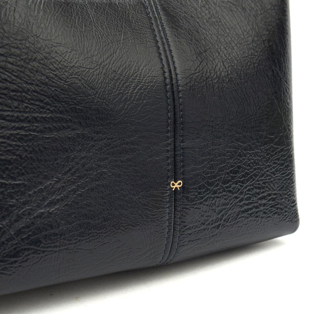 Anya Hindmarch Tote Build a Bag - Small in Blue, Patent Leather — Alternate View 12