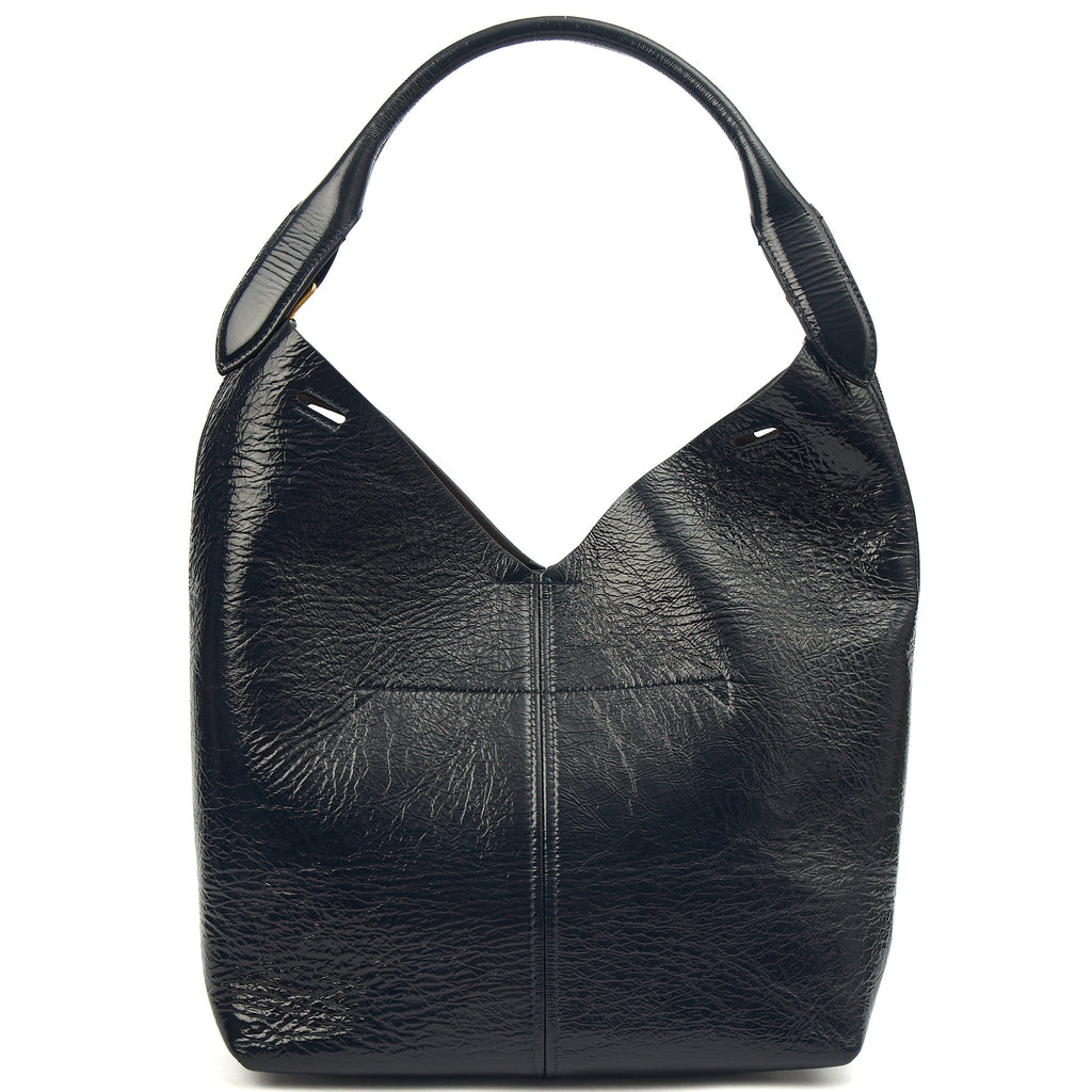 Anya Hindmarch Tote Build a Bag - Small in Blue, Patent Leather — Alternate View 9