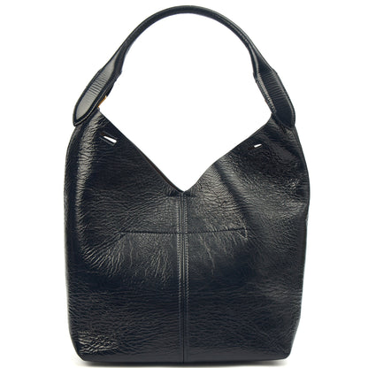 Anya Hindmarch Tote Build a Bag - Small in Blue, Patent Leather — Alternate View 9