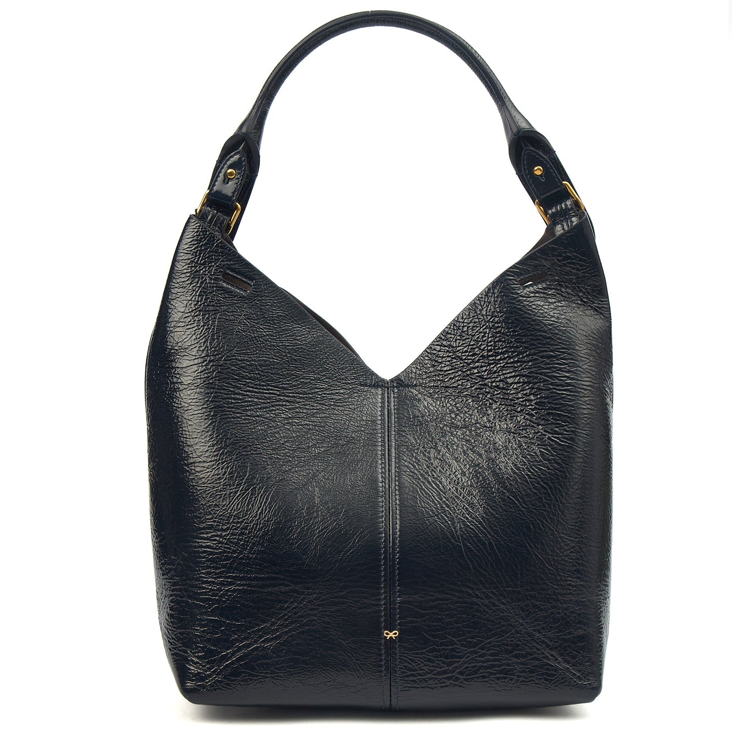 Anya Hindmarch Tote Build a Bag - Small in Blue, Patent Leather — Alternate View 7