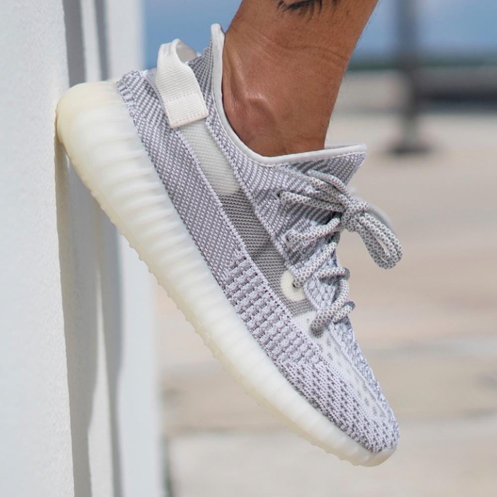 adidas Yeezy Boost 350 v2 Static Reflective — UK 3.5 | EU 36 | US 4 — Detail View