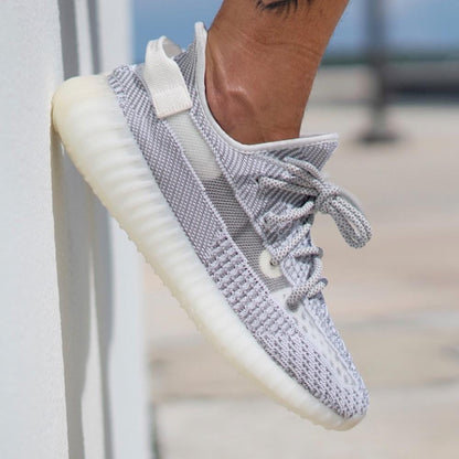 adidas Yeezy Boost 350 v2 Static Reflective — UK 3.5 | EU 36 | US 4 — Detail View