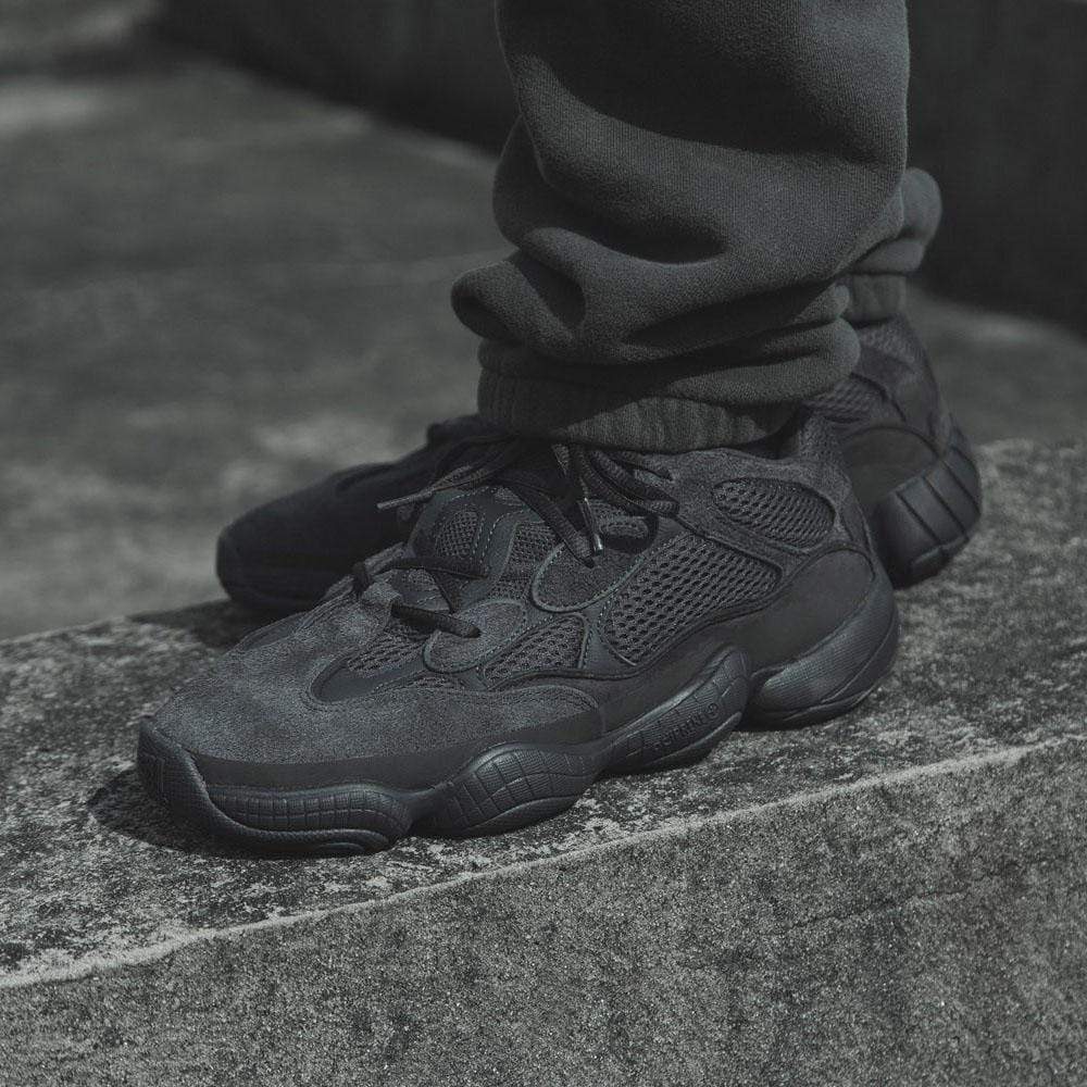 adidas Originals Yeezy 500 Utility Black — UK 3.5 | EU 36 | US 4 — Lifestyle View