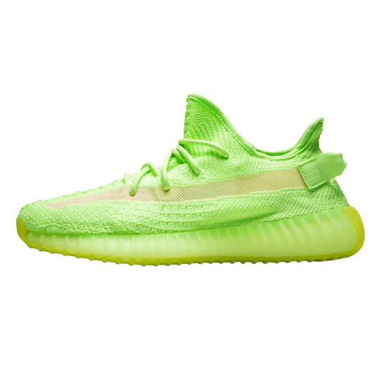 Yeezy Boost 350 V2 'Glow In The Dark' Green — UK 3.5 | EU 36 | US 4 — Front View