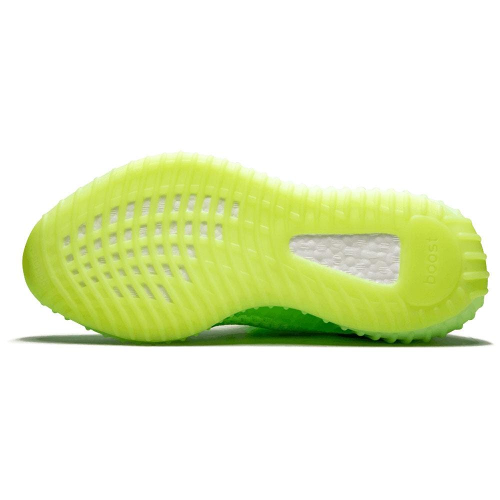 Yeezy Boost 350 V2 'Glow In The Dark' Green — UK 3.5 | EU 36 | US 4 — Detail View