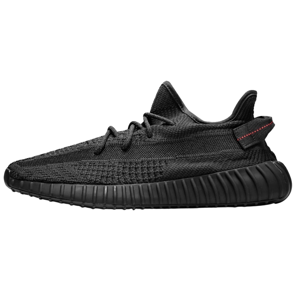 adidas Yeezy Boost 350 V2 Static Black Non-Reflective — 3 UK | 35.5 EU — Front View