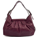 Fendi Tote Shoulder Bag in Purple, Leather — Front View