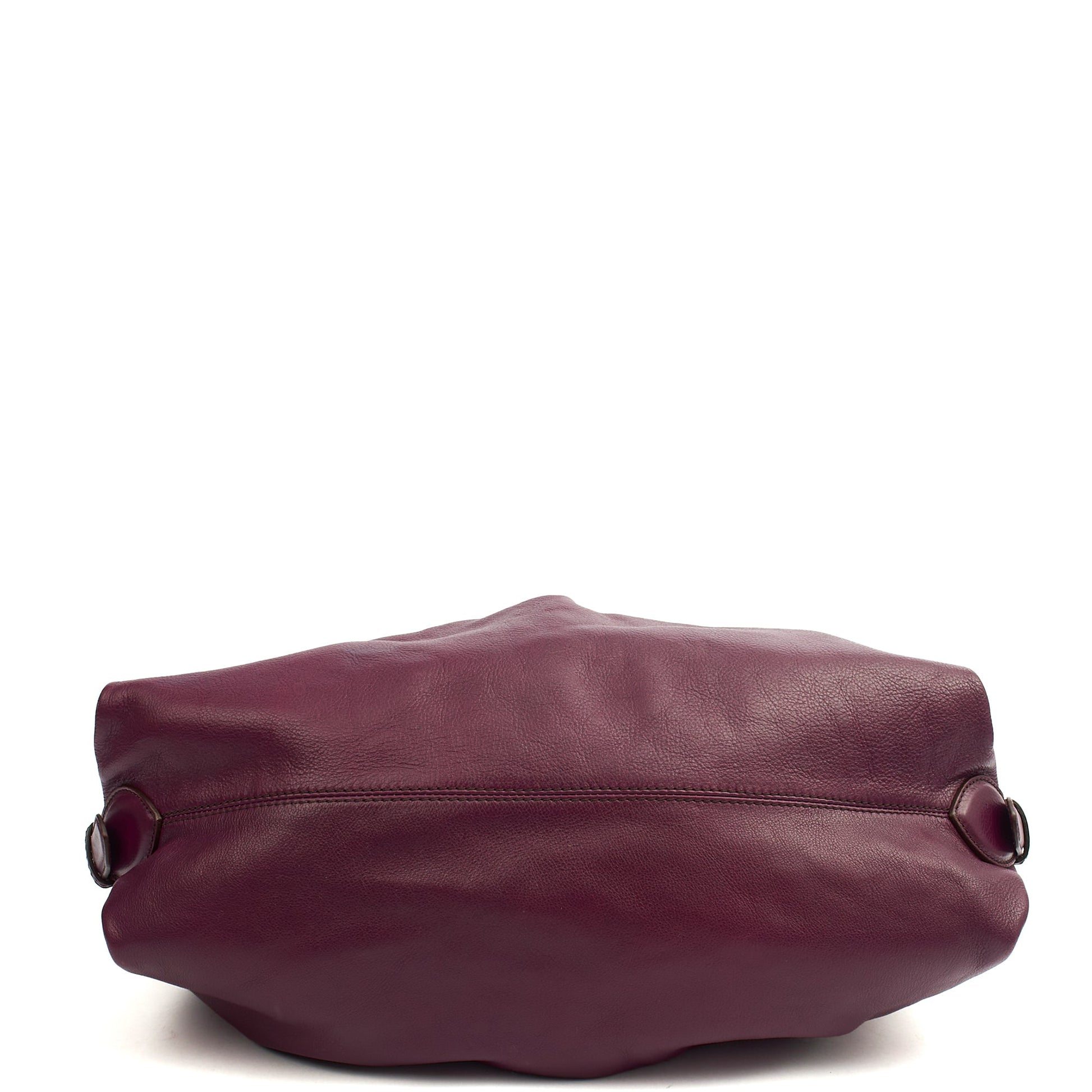 Fendi Tote Shoulder Bag in Purple, Leather — Detail View