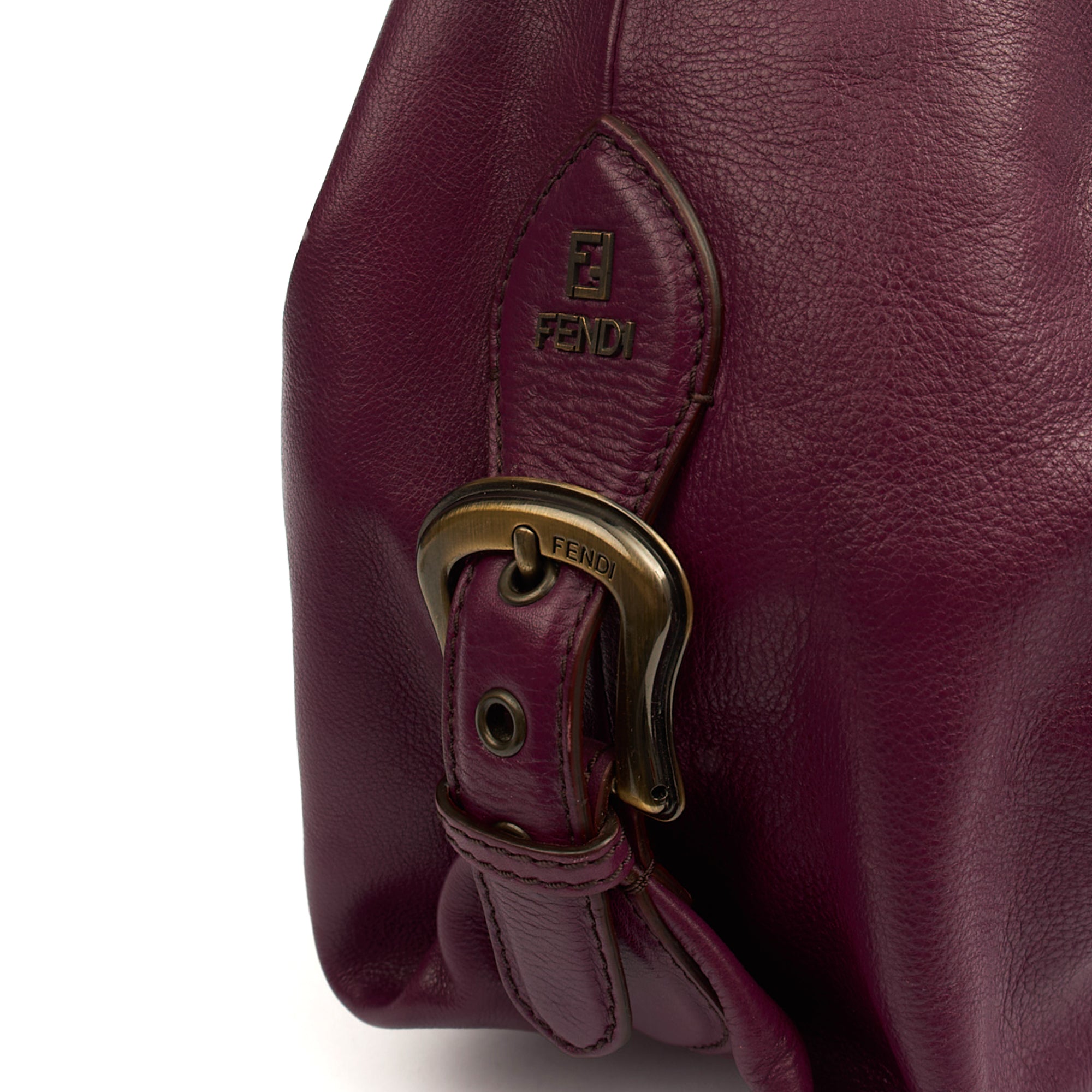 Fendi Tote Shoulder Bag in Purple, Leather — Alternate View 19
