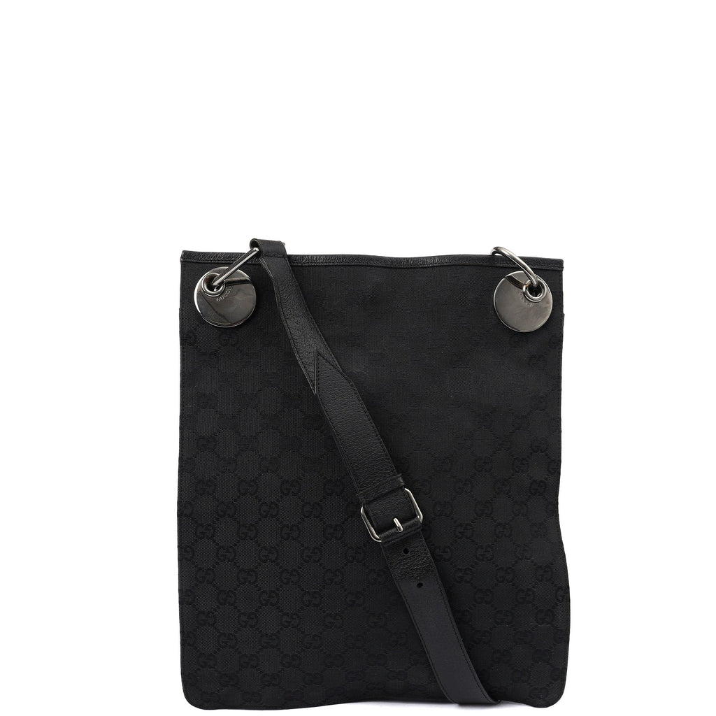 Gucci Cross Body Eclipse Tote in Night Courrier GG Supreme, GG Canvas — Front View