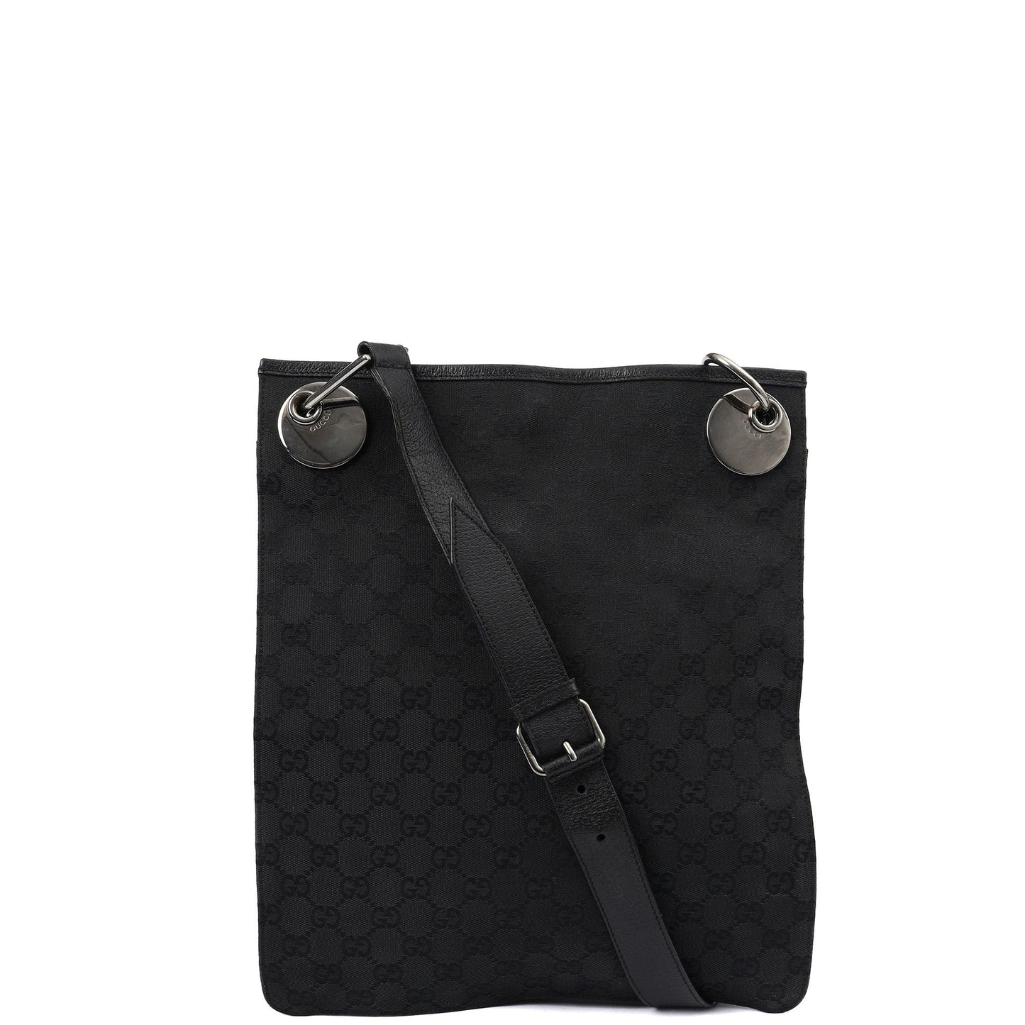 Gucci Cross Body Eclipse Tote in Night Courrier GG Supreme, GG Canvas — Front View