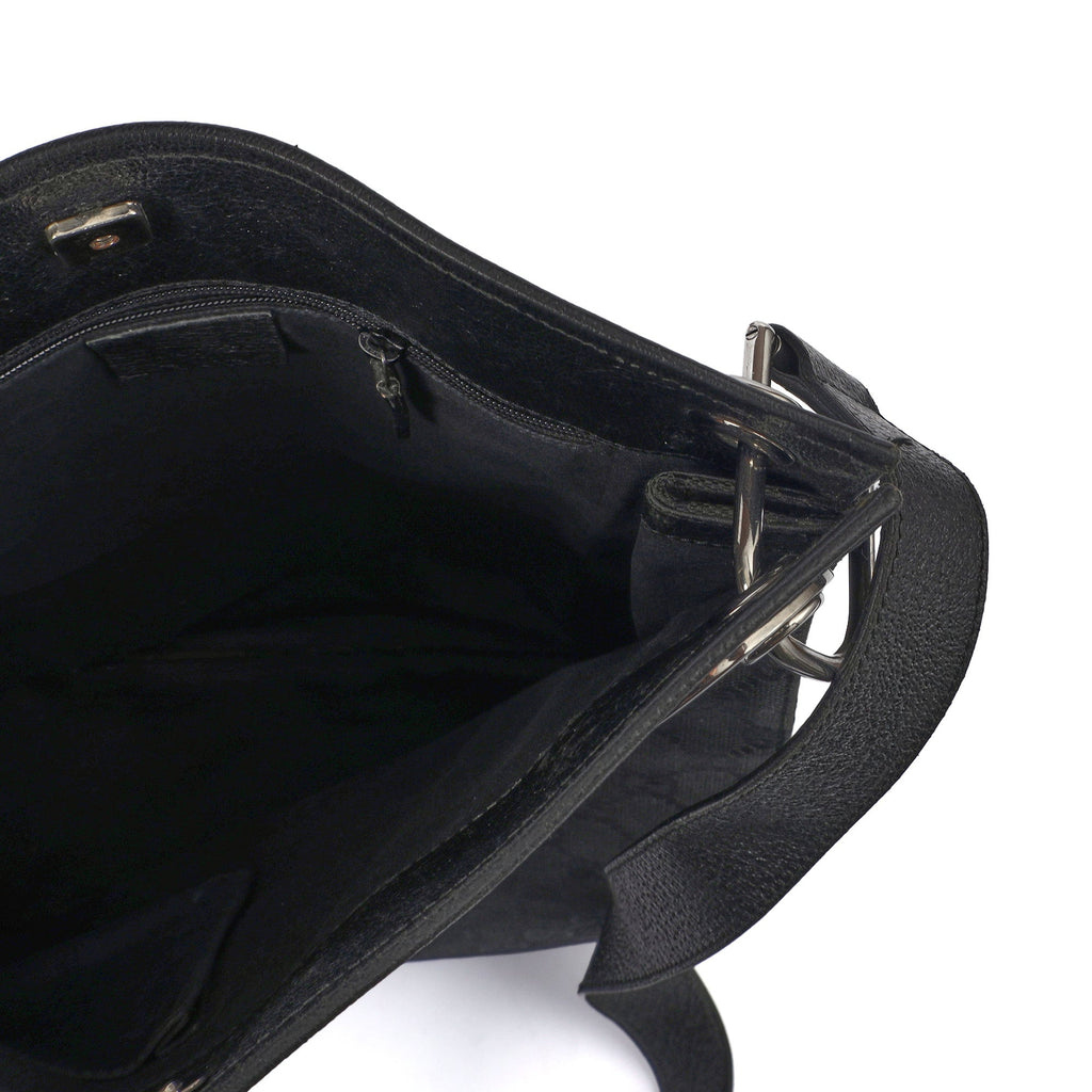 Gucci Cross Body Eclipse Tote in Night Courrier GG Supreme, GG Canvas — Detail View