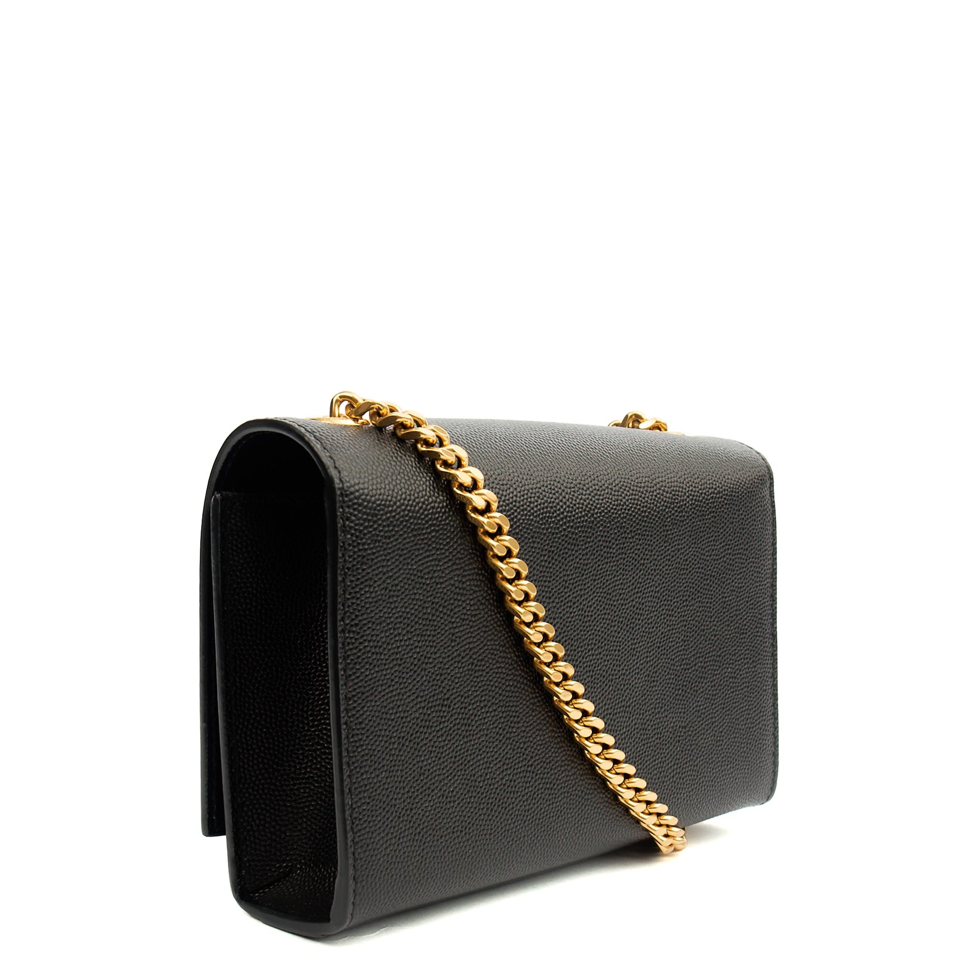 Saint Laurent Cross Body Kate Small in Black, Leather — Side View