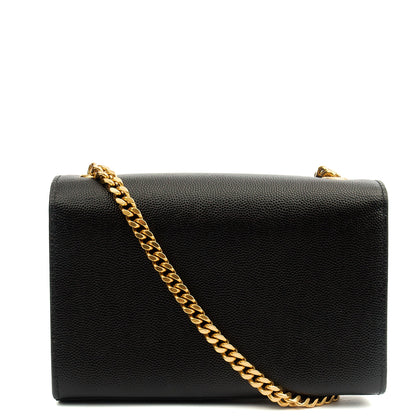 Saint Laurent Cross Body Kate Small in Black, Leather — Back View