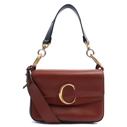 Chloe Cross Body Chloe C - Small in Red, Calfskin Leather — Alternate View 7