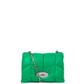 Mulberry Cross Body Little Softie in Lawn Green, Leather — Front View