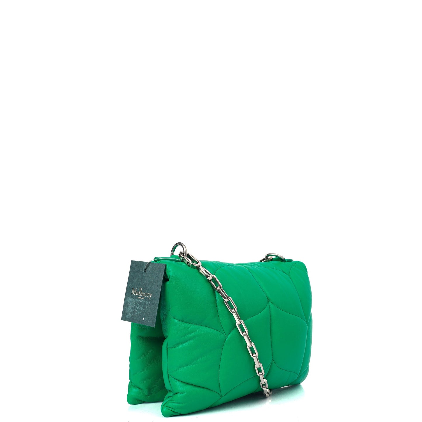 Mulberry Cross Body Little Softie in Lawn Green, Leather — Side View