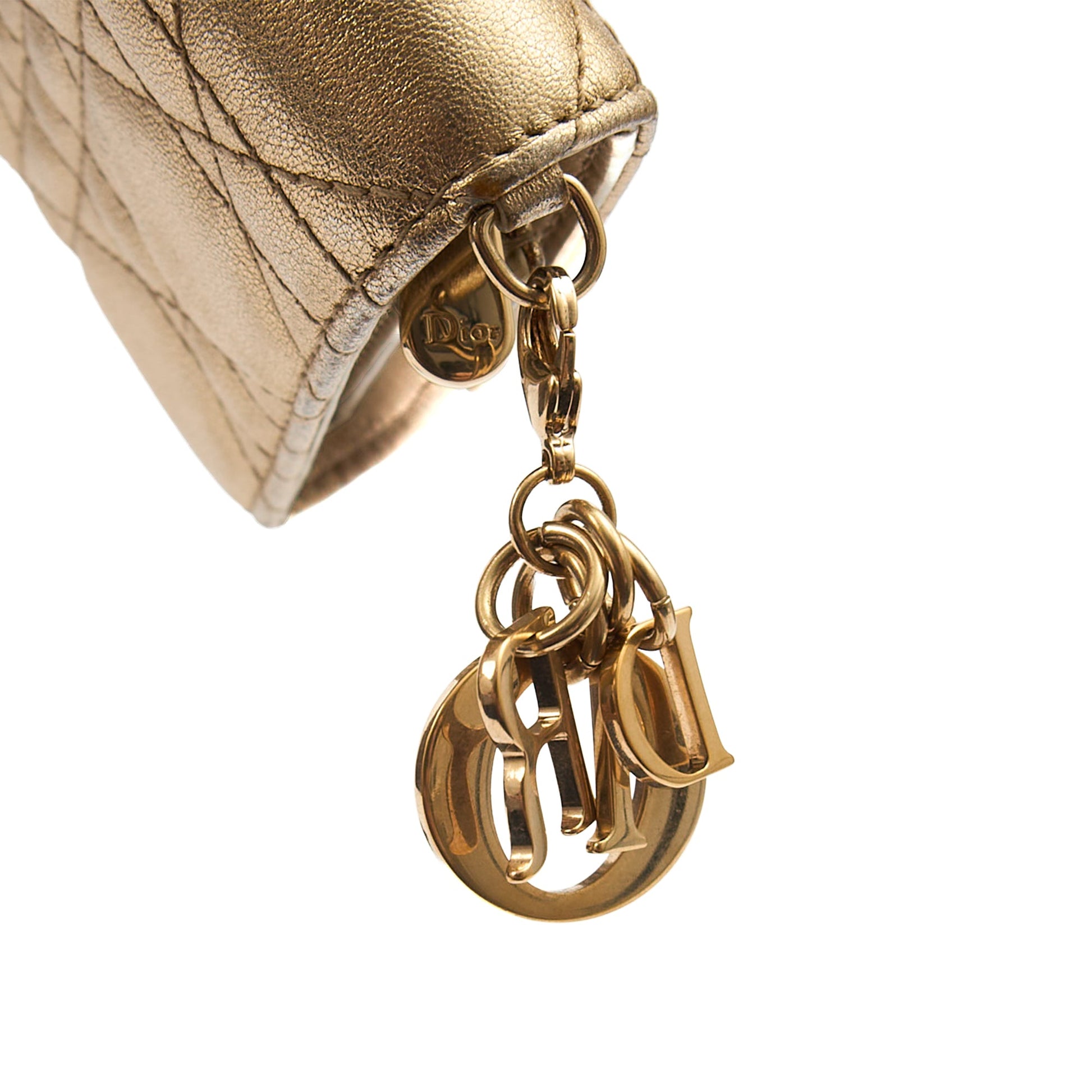 Christian Dior Wallet Wallet in Metallic, Calfskin — Alternate View 13
