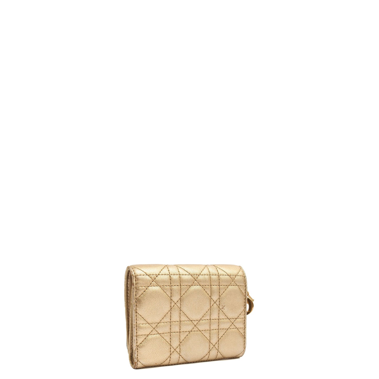 Christian Dior Wallet Wallet in Metallic, Calfskin — Alternate View 9