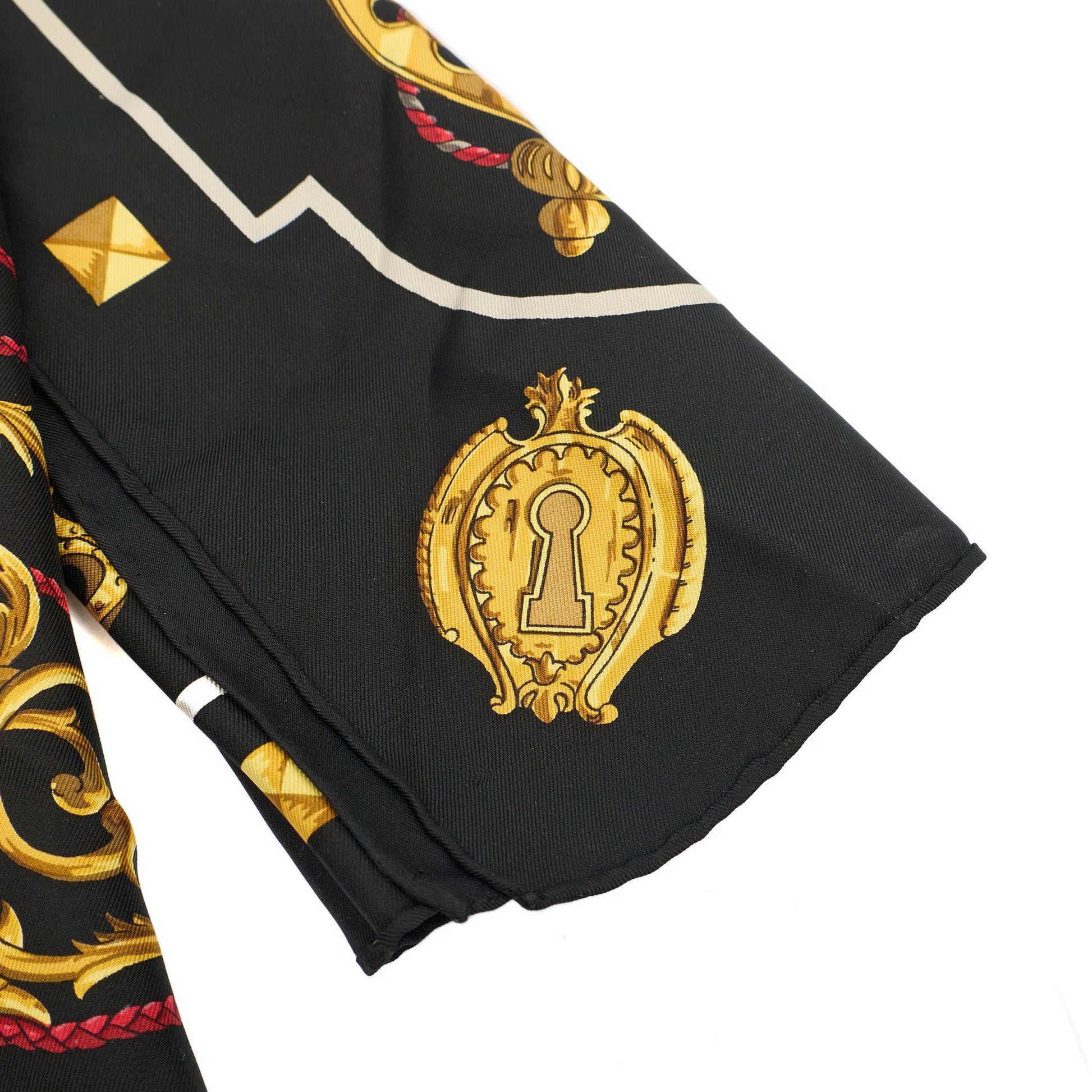 Hermes Scarf in Multi, Fabric — Detail View