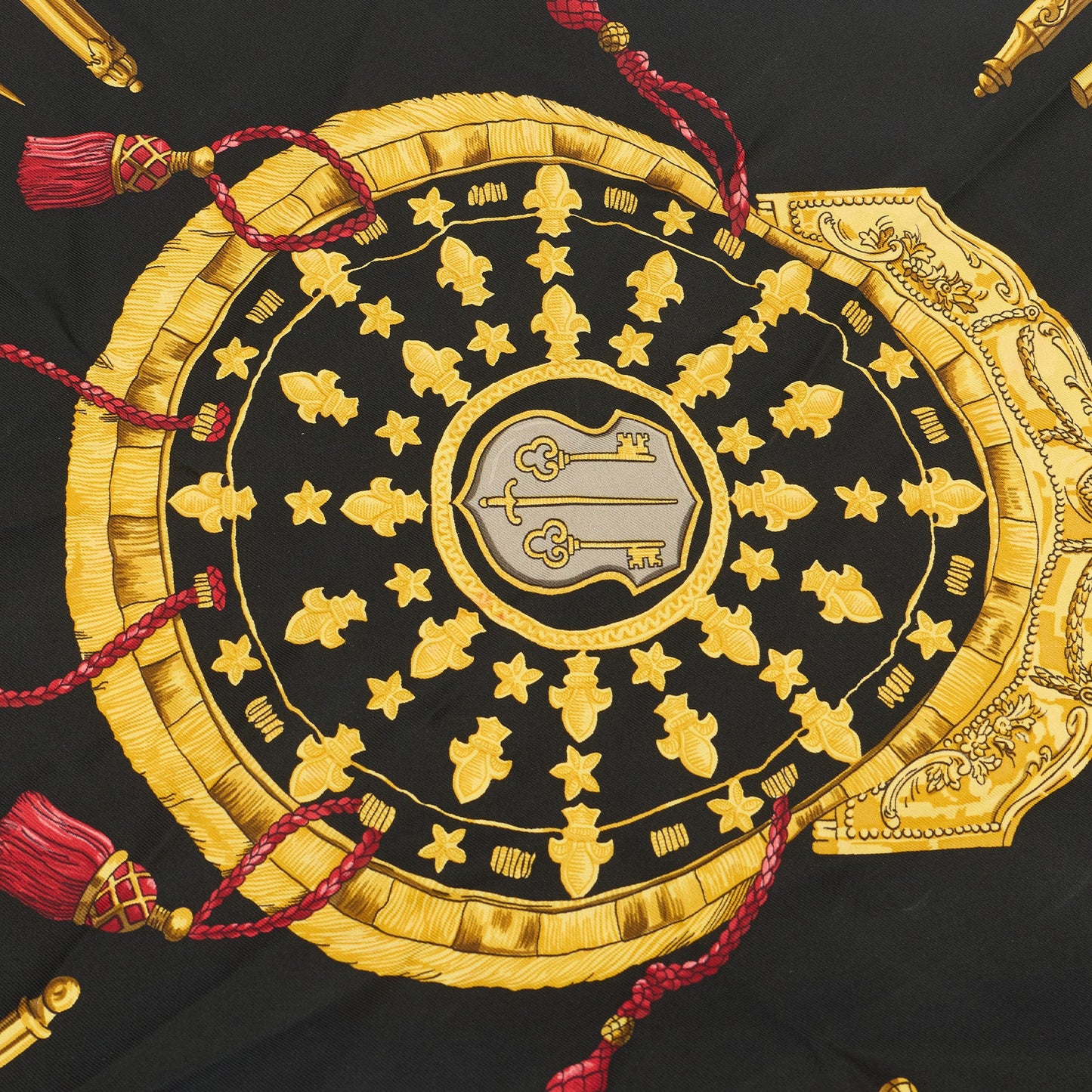Hermes Scarf in Multi, Fabric — Top View