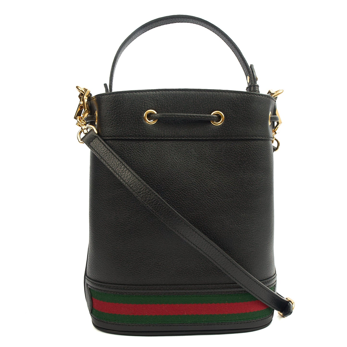 Gucci Bucket Bag Ophidia Bucket Bag in Black, Leather — Back View