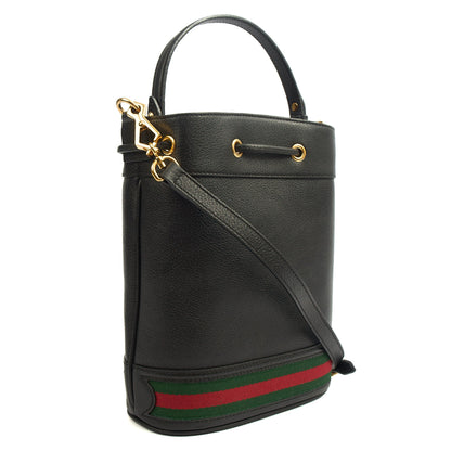 Gucci Bucket Bag Ophidia Bucket Bag in Black, Leather — Side View