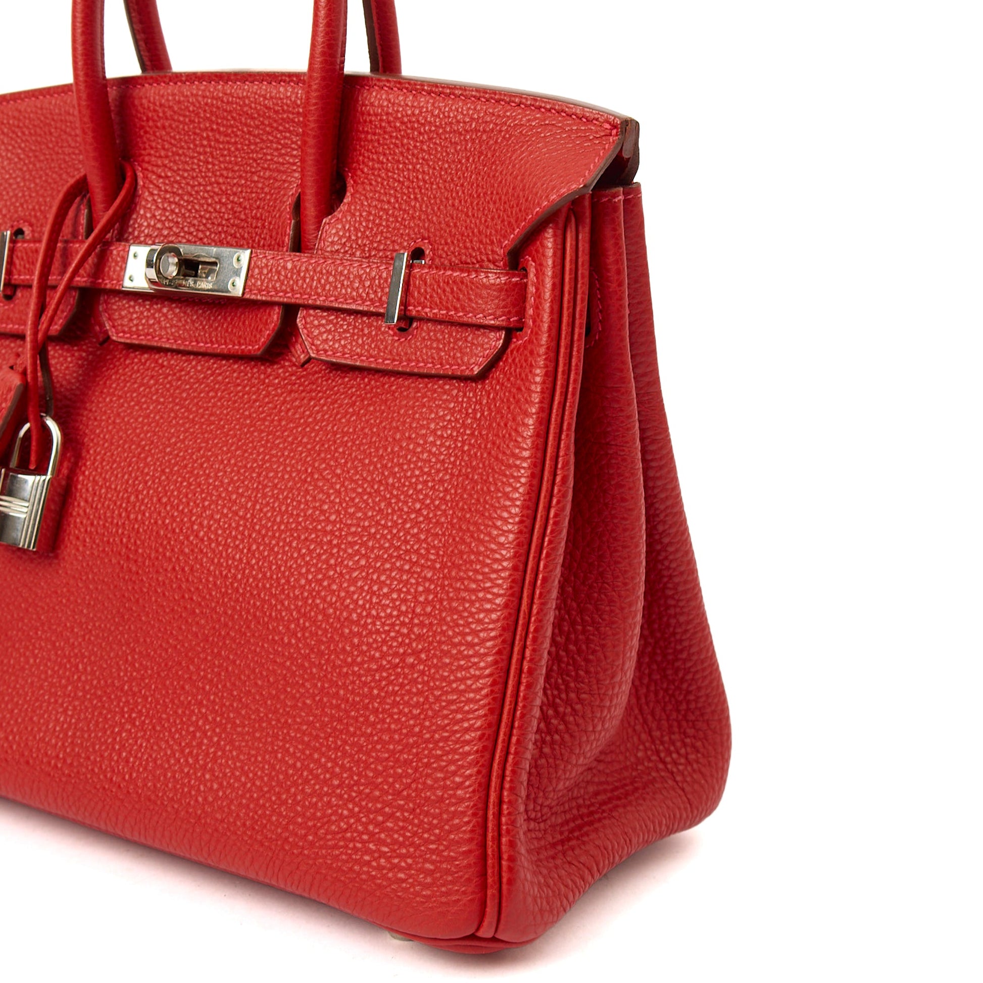 Hermes Birkin 25 in Rouge Garance, Togo Leather — Alternate View 20