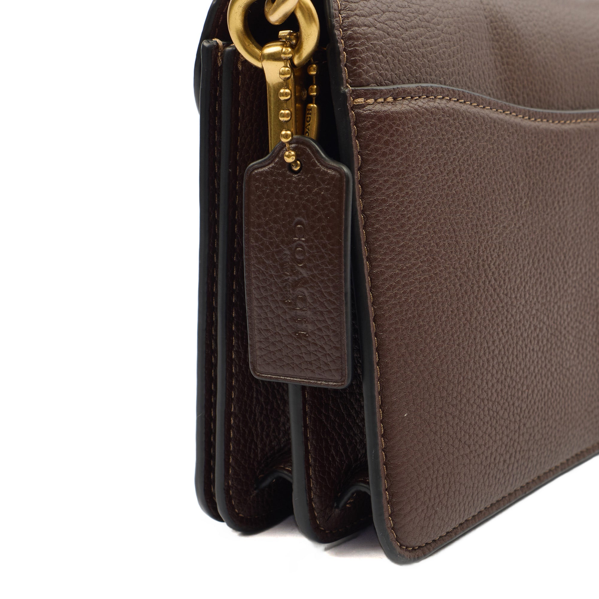 Coach Cross Body Tabby 26 in Brown, Leather — Detail View