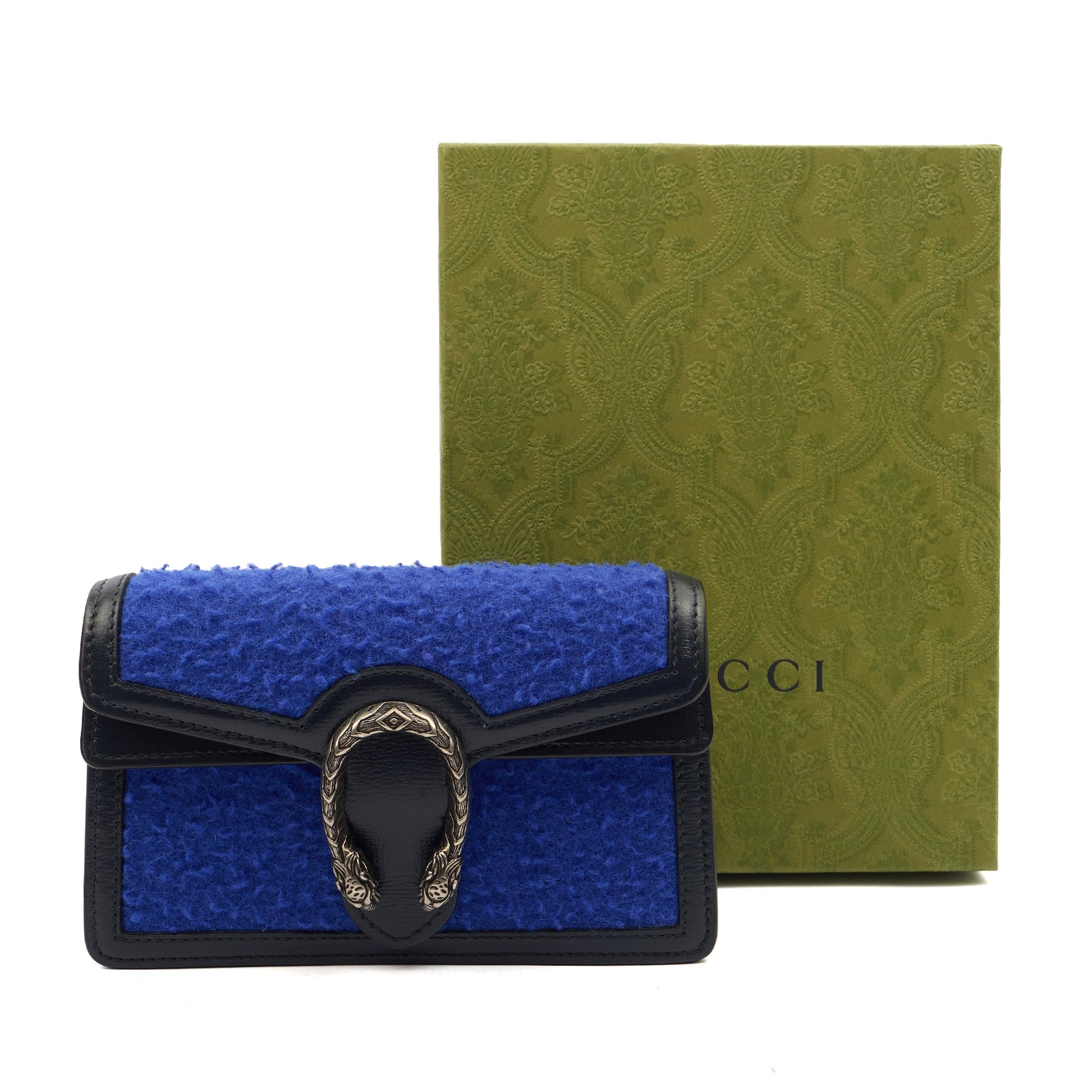 Gucci Cross Body Dionysus - Mini in Blue, Fabric — Lifestyle View