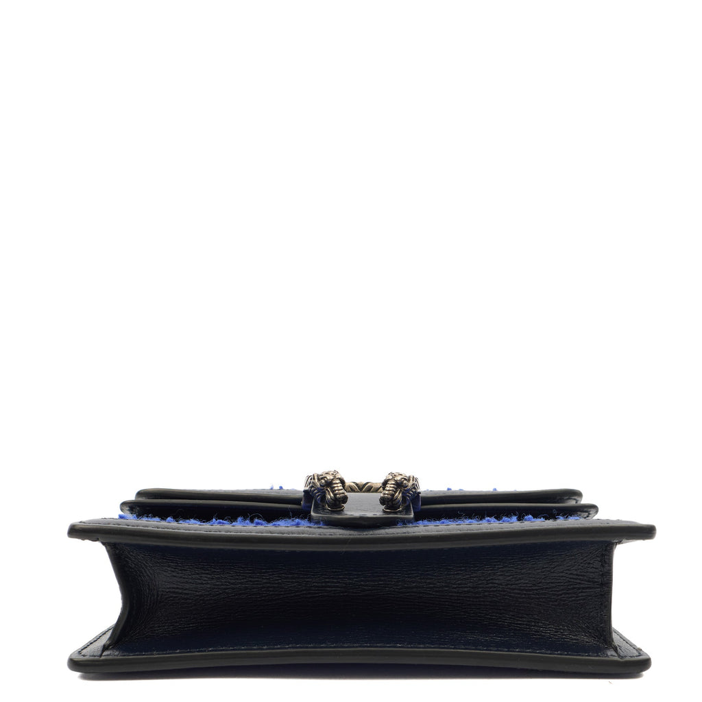 Gucci Cross Body Dionysus - Mini in Blue, Fabric — Top View