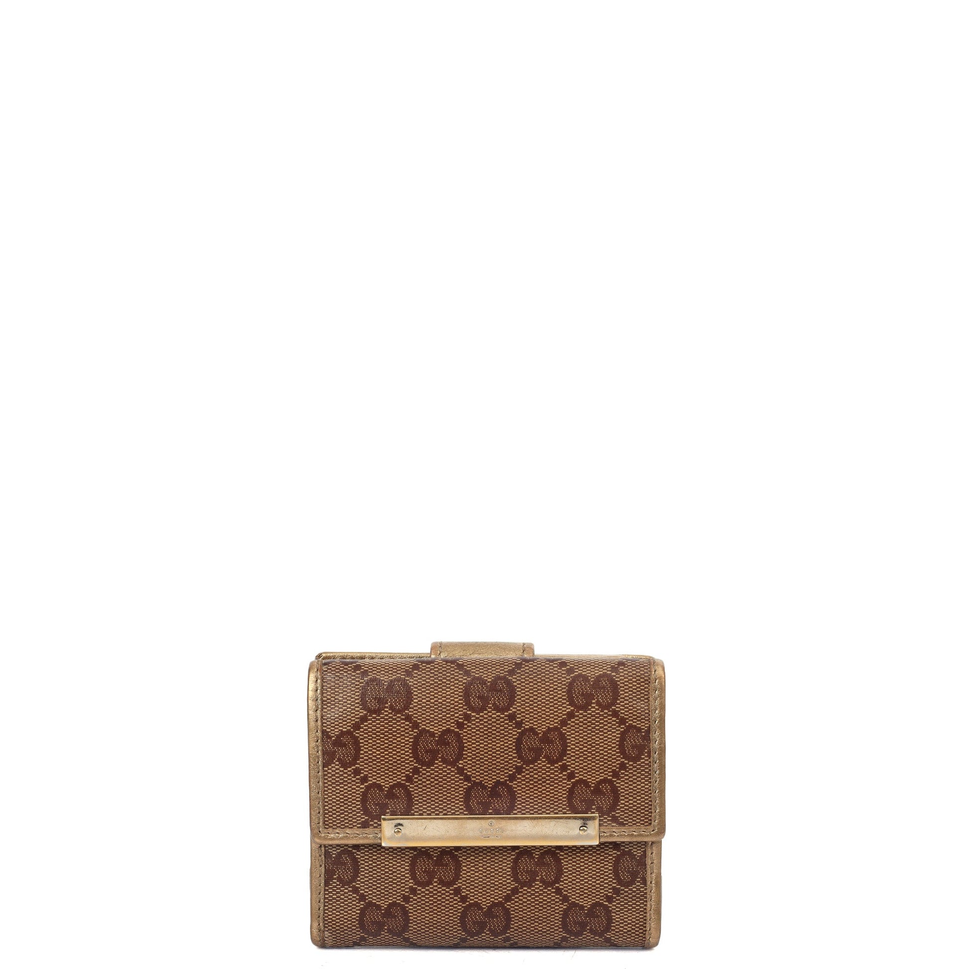 Gucci Wallet Wallet in GG Supreme, Leather — Front View