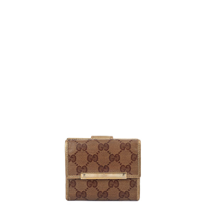 Gucci Wallet Wallet in GG Supreme, Leather — Front View