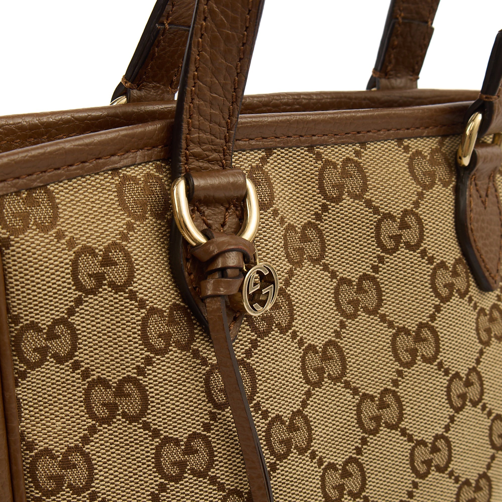 Gucci Tote Tote in GG Supreme, GG Canvas — Back View