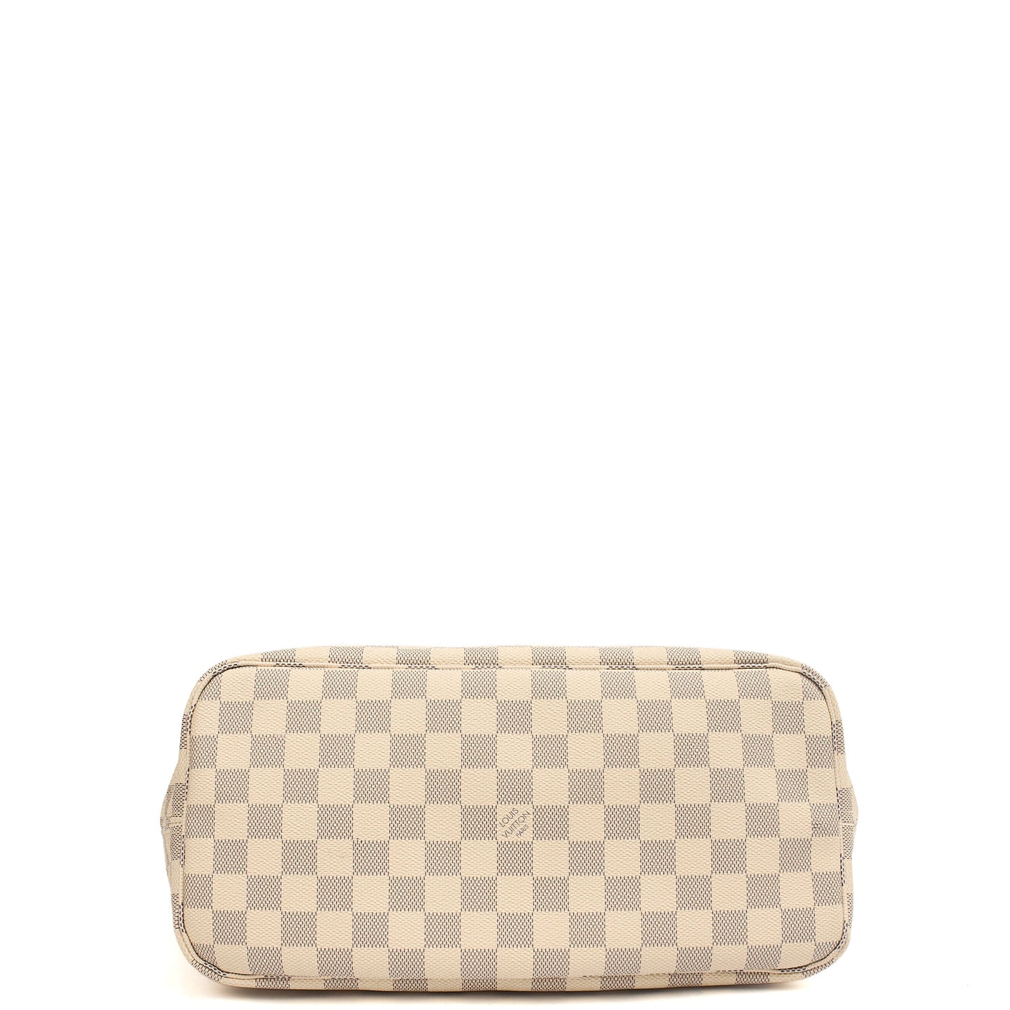 Louis Vuitton Tote Neverfull MM in Damier Ebene, Canvas — Top View