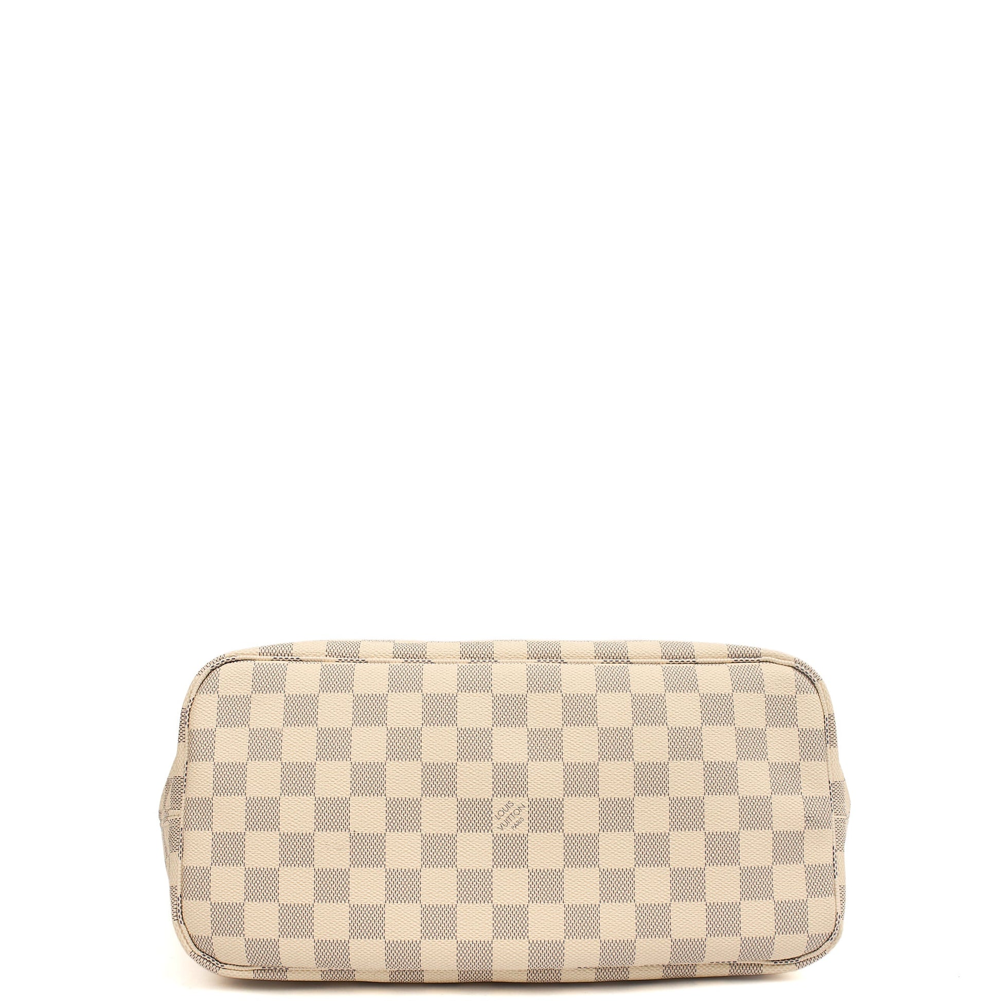 Louis Vuitton Tote Neverfull MM in Damier Ebene, Canvas — Top View